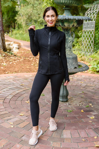 Staying Swift Black Activewear Jacket, SM -3X