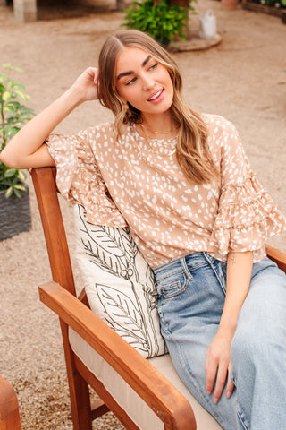 Chasing Sunsets Animal Print Tan Top