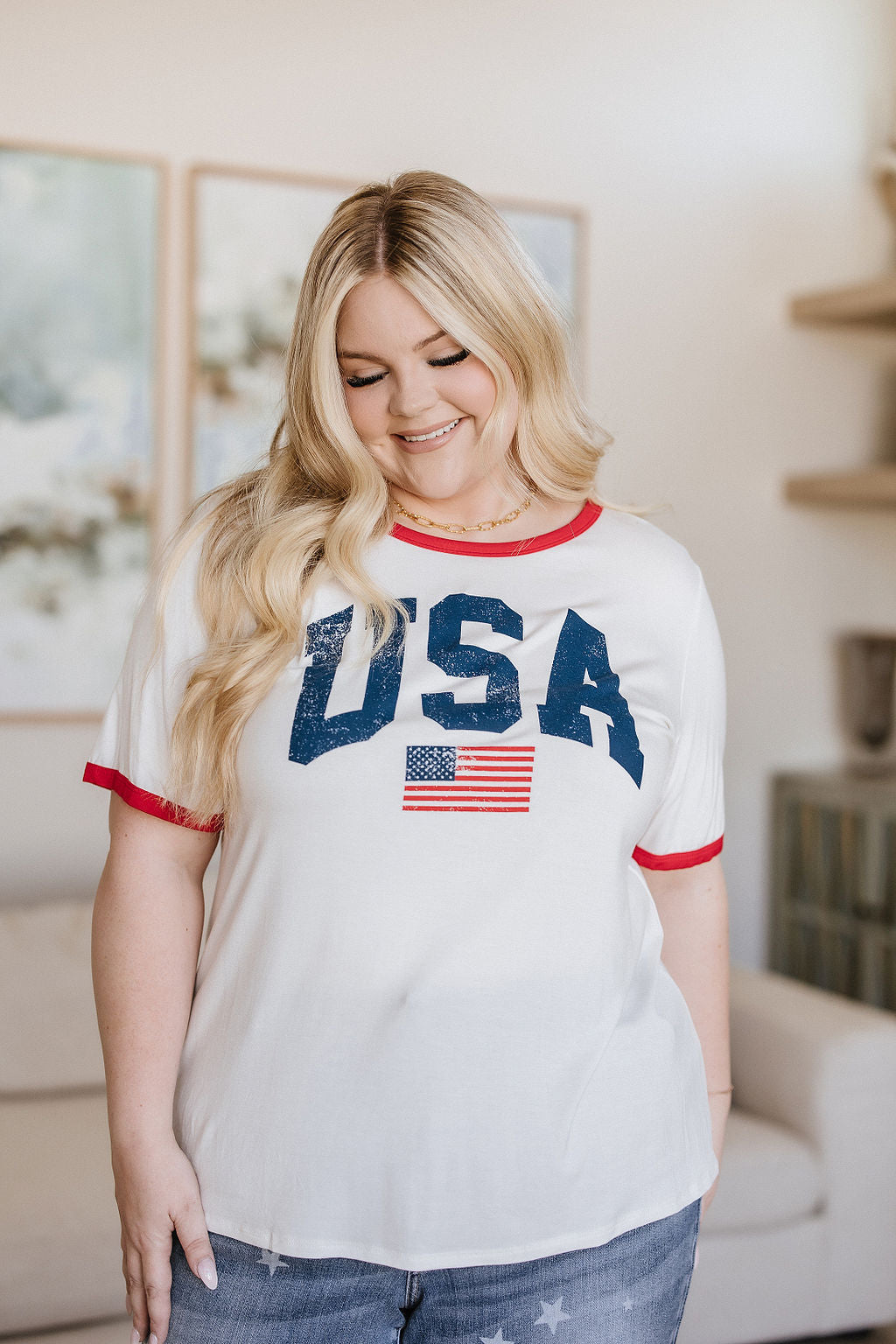 American Way USA Graphic Tee, SM-3X, SIGN UP FOR RESTOCK!