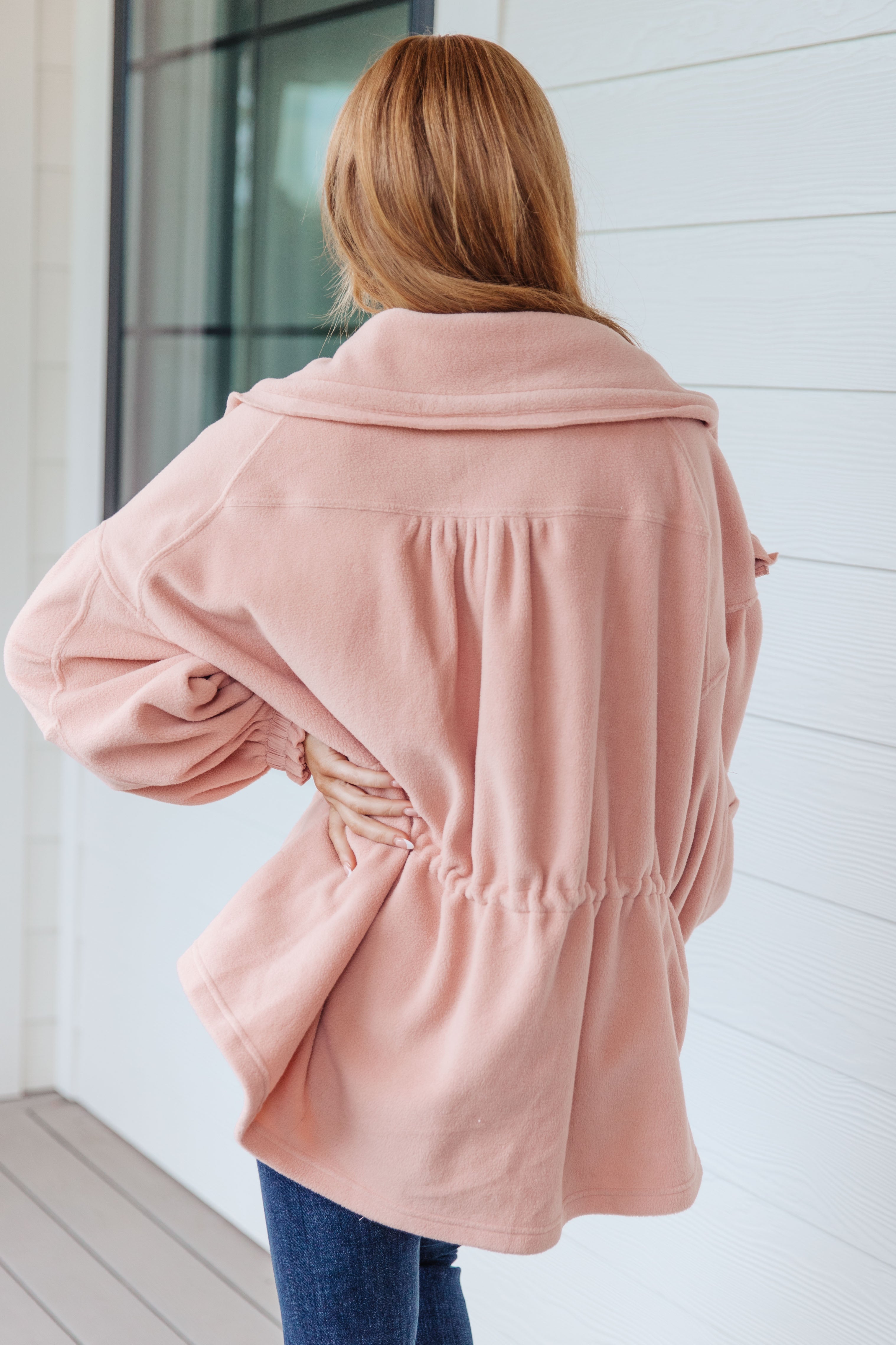 Cozy Dreams Pink Fleece Jacket, SM-3X