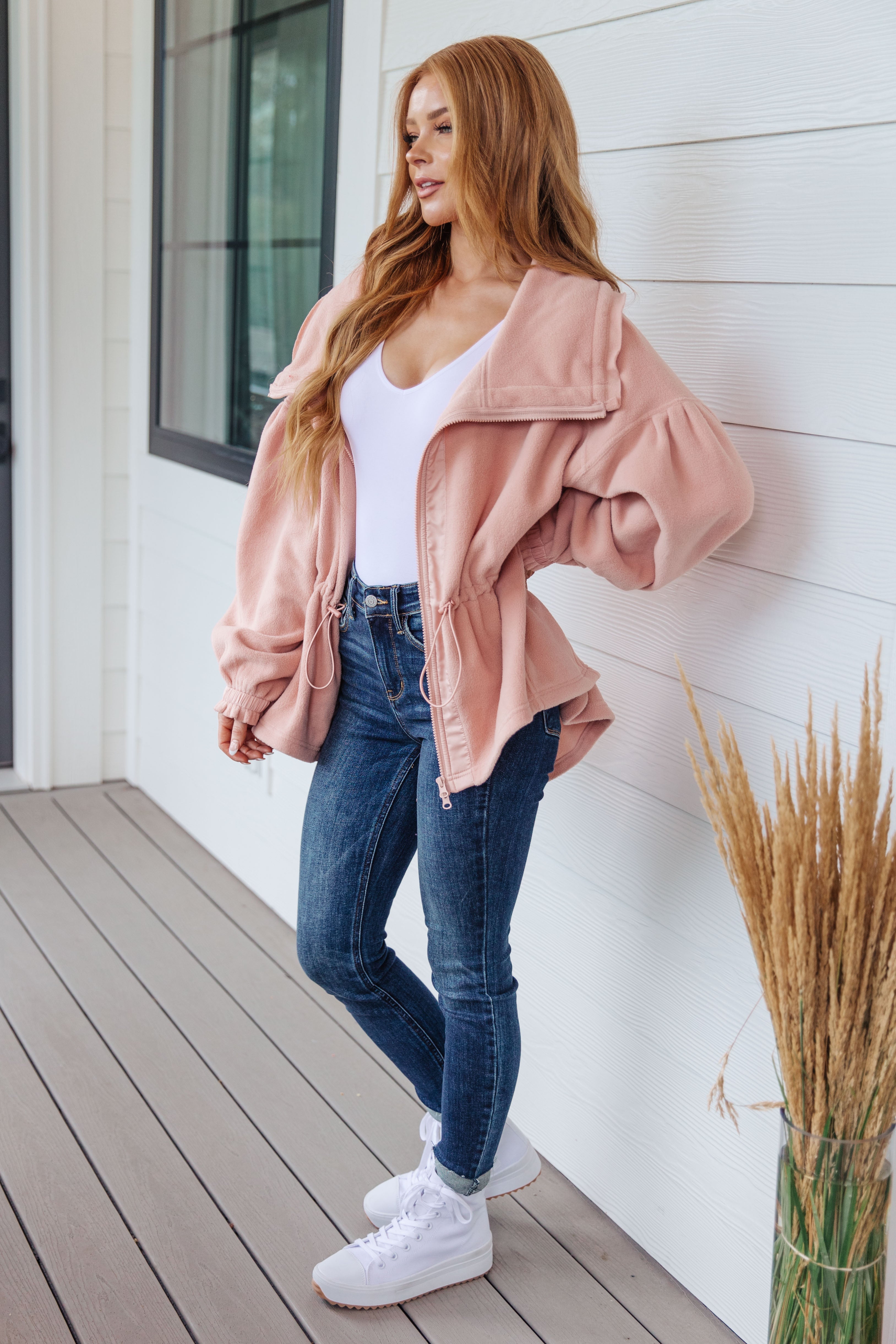 Cozy Dreams Pink Fleece Jacket, SMALL & XL left!