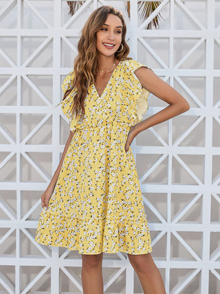 Day To Remember Ruffled Floral Dress, FOUR COLORS!